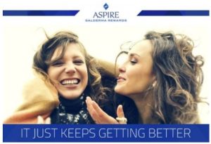 ASPIRE Galderma Rewards. It just keeps getting better.